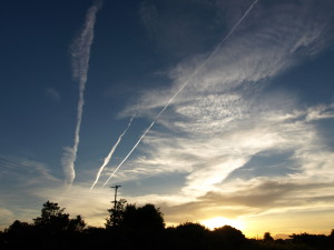 夕焼けの空